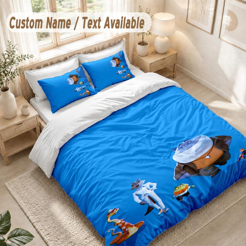 The Bad Guys Bedding Set, 1 Duvet Cover & 2 Pillowcases Soft Comfortable Bedroom Home Textile Decor