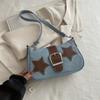 Star Denim New Style Fashion Trend Spring Fashionable Design Crescent Bag Canvas Chain Handheld Underarm Bag