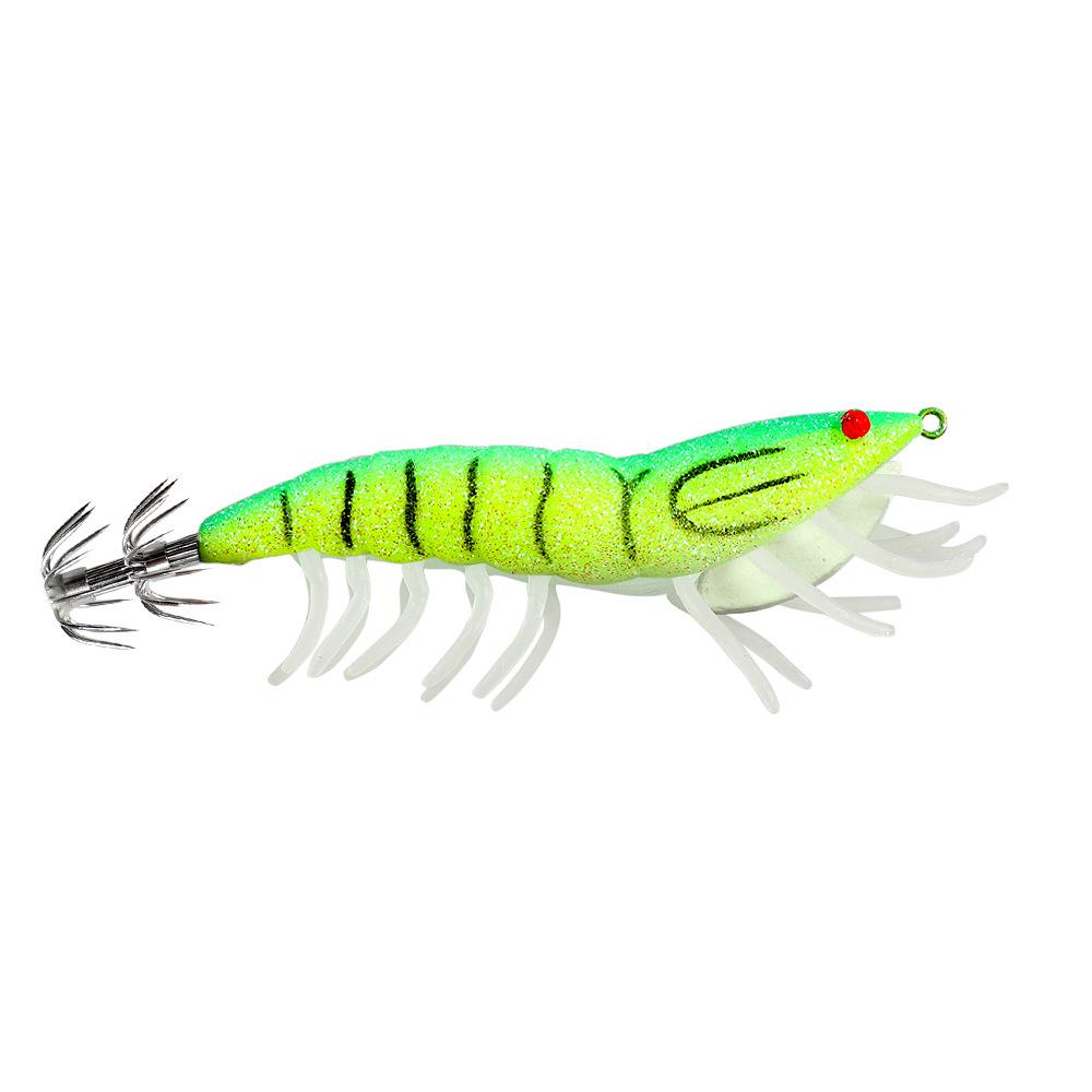 Umbrella-shaped Hook Luminous Fake Shrimp Bait12cm22gSea Fishing Lure Night Fishing Squid Special Bait