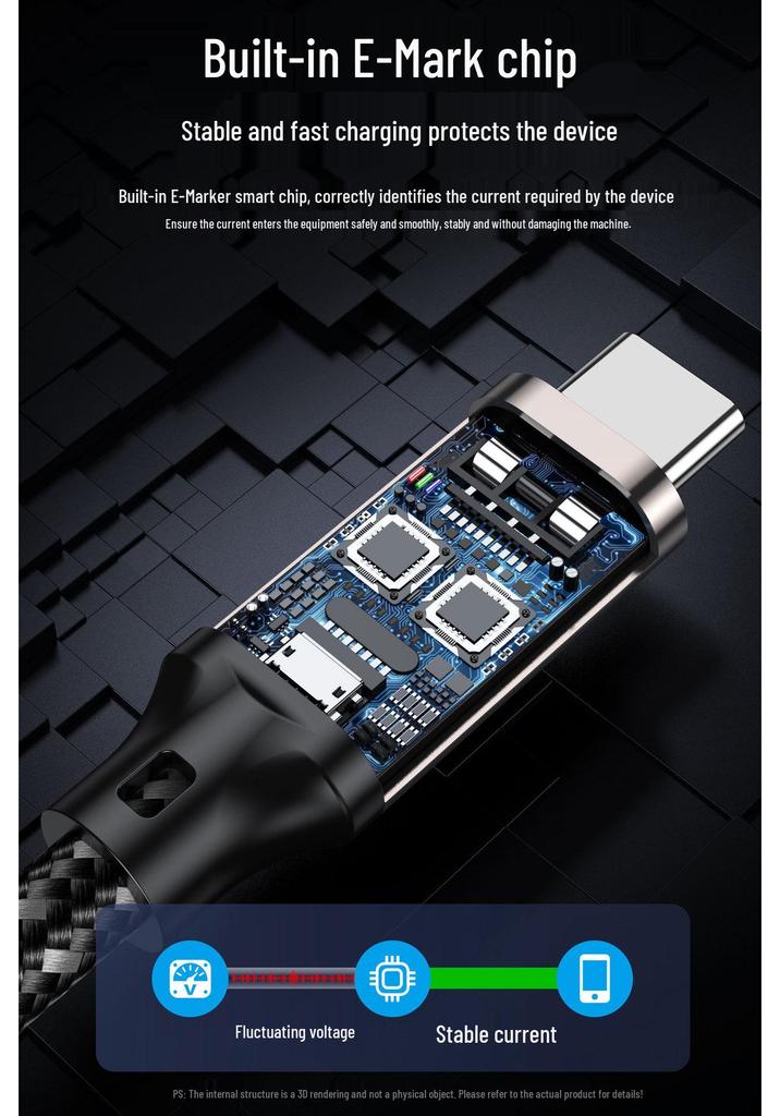 USB5 16K C-to-C Cable: Dual-Head 80G Data, PD240W Fast Charge, USB4 Compatible