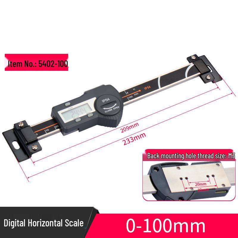 HEMUELE Digital Display Caliper with Horizontal & Vertical Scale - Connects to Computer