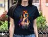 Digital Art Basset Hound Dog Unisex Shirt S-2XL Black Navy Dark Heather