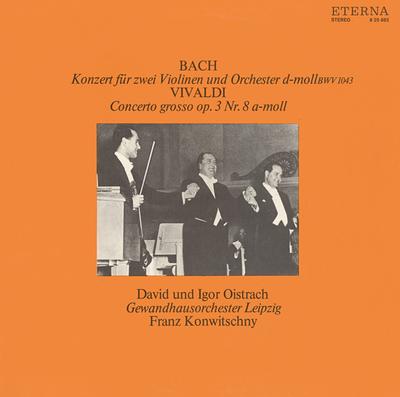 LP Record JOHANN SEBASTIAN BACH ANTONIO VIV Konzert Fur Zwei Violinen Und Orche 825882 ETERNA 1978 German Dem Classical Used