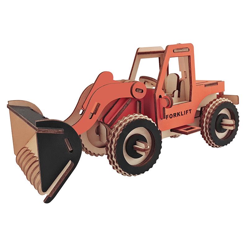 

Children s 3D Wooden Shovel Truck Puzzle Model Toy