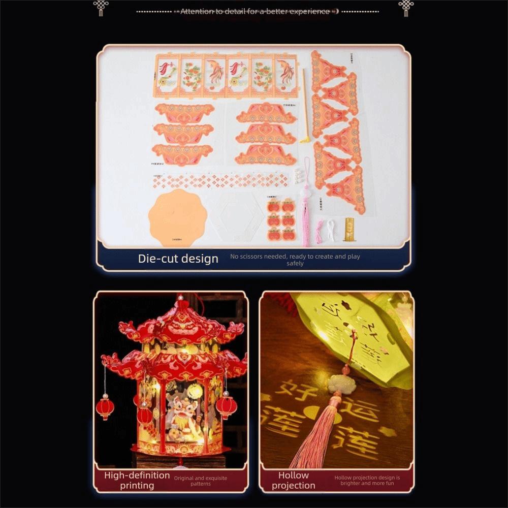 Handheld Chinese Lantern DIY Assembly Palace Lantern New Handheld Lantern Holiday Decorating