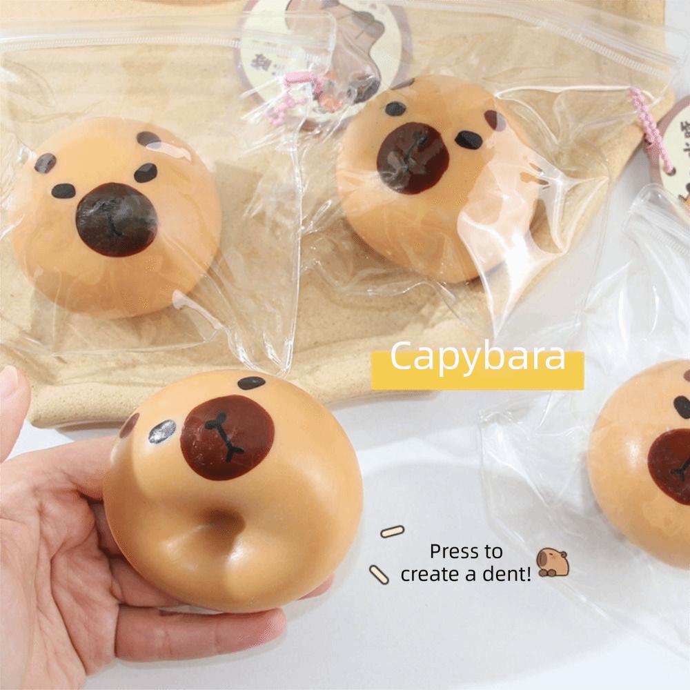 Cute Small Slow Rebound Balls Animal Fidget Sensory Toys Capybara Squeeze Toys  Children Gifts