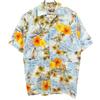 GOLD FISH 80s 90s Old Hawaiian Pattern Short Sleeve Aloha Shirt Men's Used