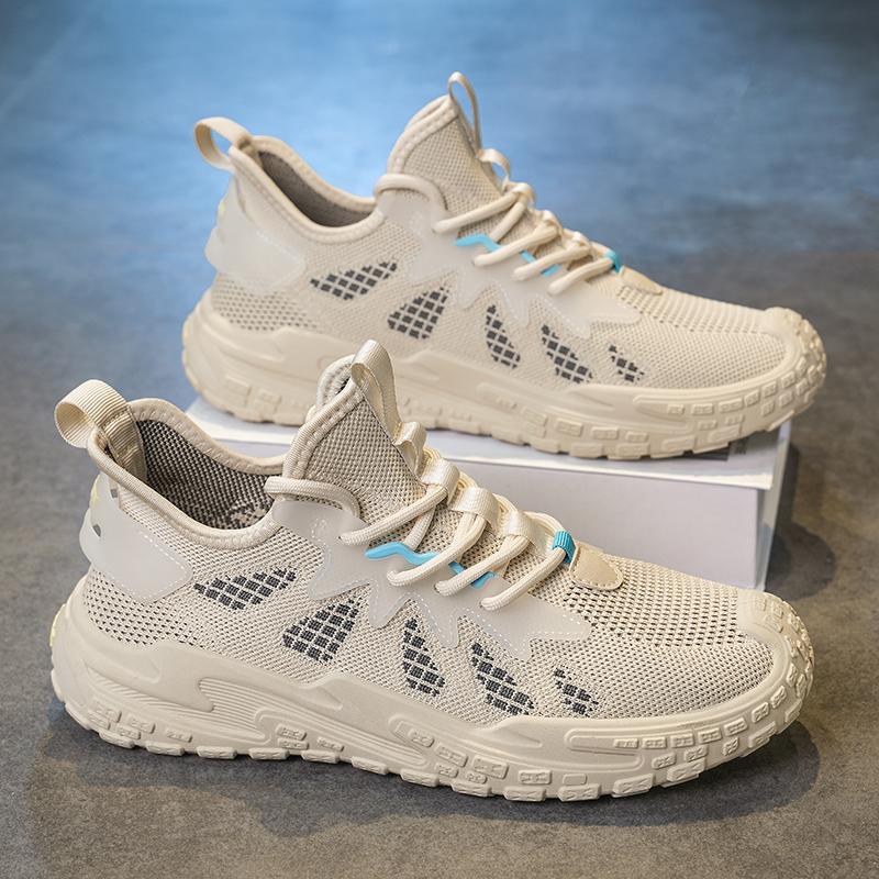 Fashion Summer New Trendy and Fashionable Outerwear Versatile Lightweight Breathable Mesh  Shoes Casual Sports Men's Shoes