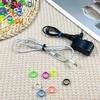 240 Pcs 0.5 Inch Small Silicone Rubber Bands Reble Elastic Cable Ties Rubber Rings for Wire Cord Cable Wrapping Bundle Home Office School