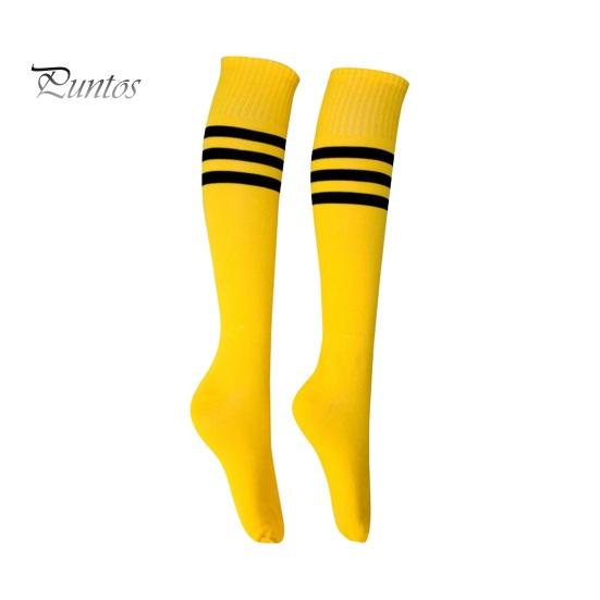 

1 пара носков средней длины, полосатые, нескользящие, высокоэластичные, впитывающие пот, футбольные чулки для болельщиков, детские гольфы, спортивные носки для школьных игр S жёлтый
