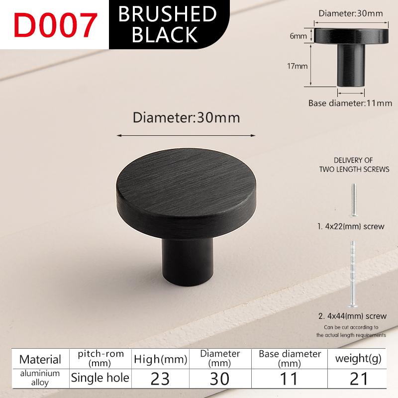 

furniture cabinet door round pulls and knobs handle Cupboard pulls black drawer single hole square knobs Dresser handles 1pcs