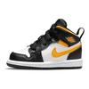 Zapatillas de Bebé Air Jordan 1 Mid TD Negro Oro Universitario Blanco Polen 640735-177