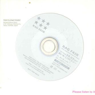 

CD RAG FAIR - Akaiito Live Rally PRTF686 TOY S Japan Japanese Pop/Rock Used