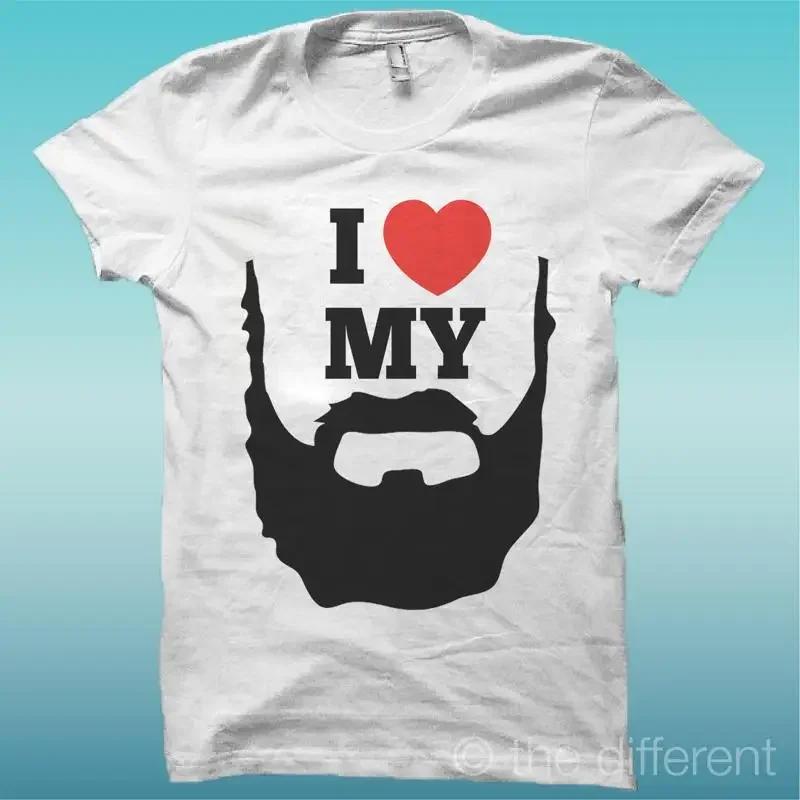 T Shirt Pull Homme I Love Barbe Mucstache Moustache Road Happiness