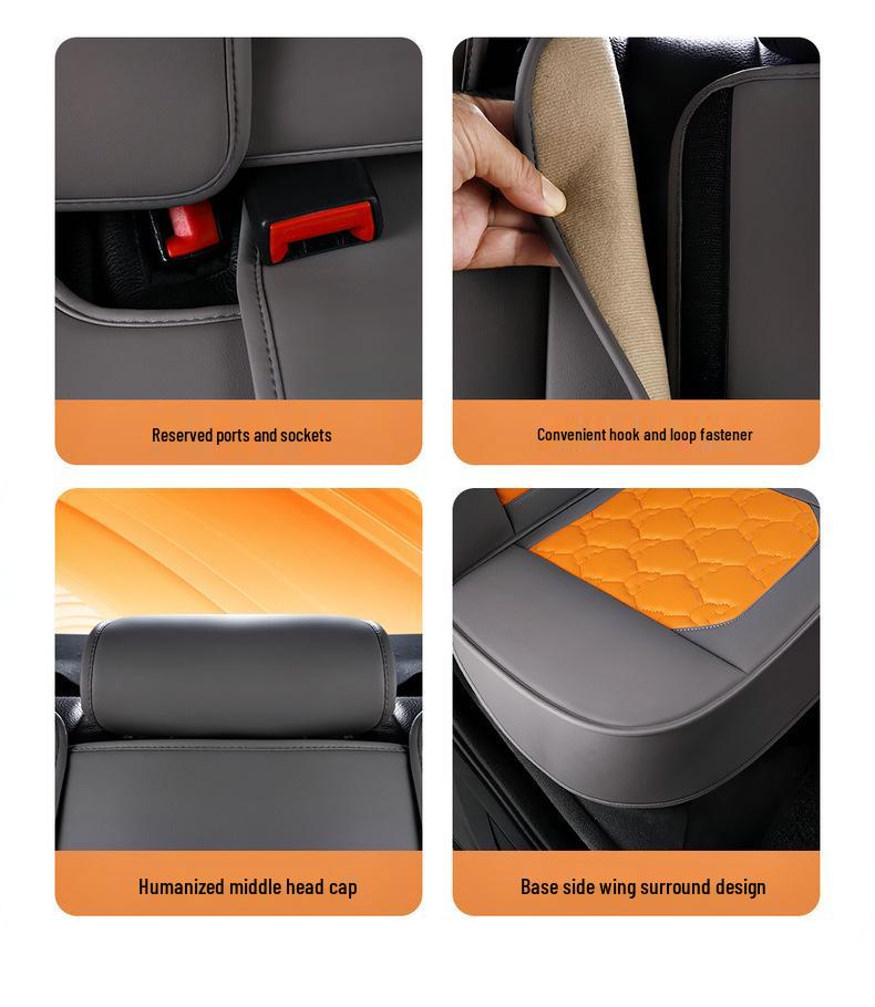 Universal Full Leather Car Seat Cover for Civic, Bora, Lavida, Sagitar - All Season, Full Wrap Cushion