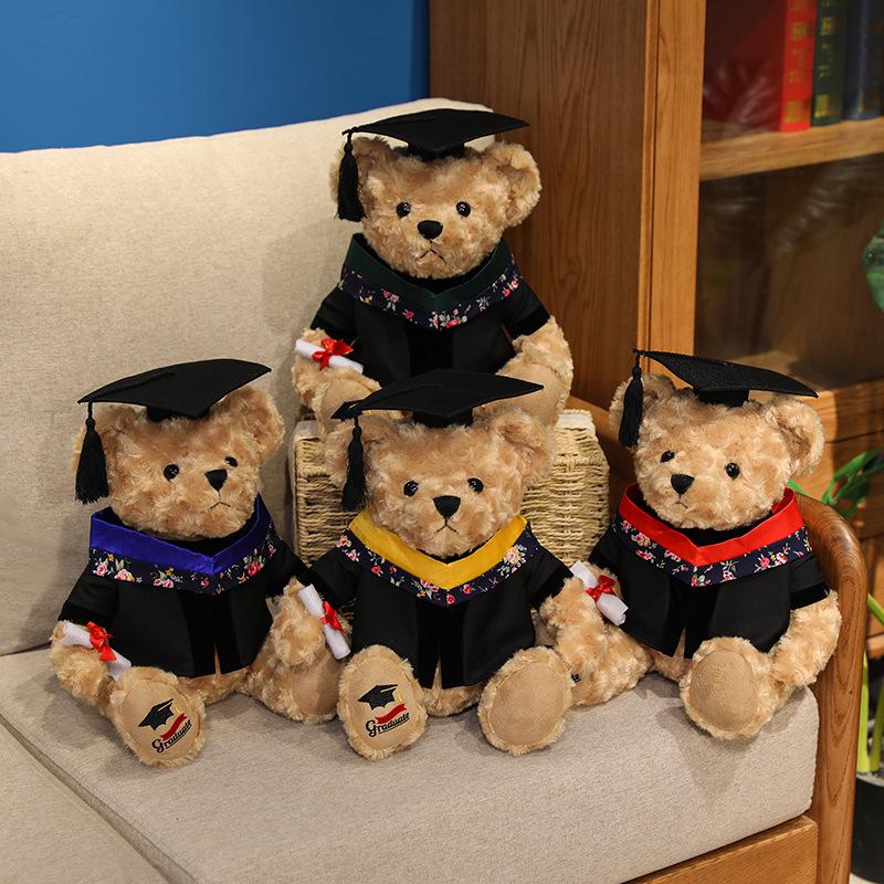 

Dr. Bear Graduation Plush Toy Souvenir 30 cm