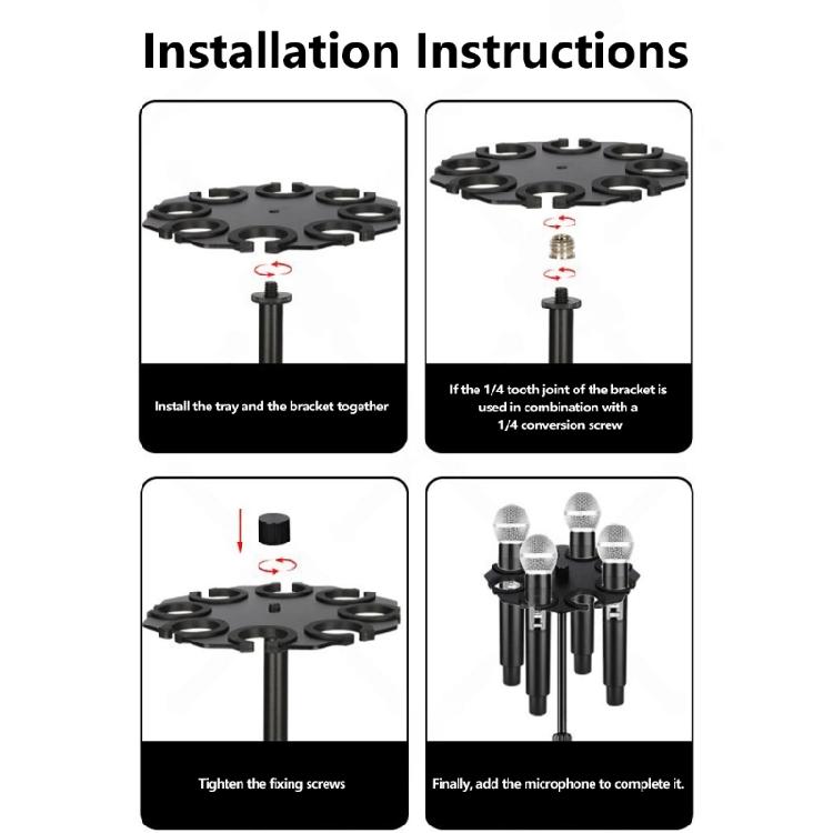 Strong Aluminum Vocal Equipment Holder Tray With Rubber Padding For Scratch Prevention And Tight Hold