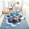 1 Stück Schneewolf Pfotenabdrücke Kreativer Druck Teppiche, Weiche Teppiche, Wohnzimmer, Esszimmer, Schlafzimmer Heimdekoration Matte Schneller Versand