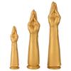 Golden Silicone Hand Fist Anal Plug For Male And Female  Rear End Masturbation Sex Toy  SM Anal Dilator  Oversized Fake Arm
