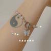 Super Fairy Butterfly Pearl Bracelet for Women, Versatile and Non-fading Girlfriend Birthday Gift Bracelet for Women