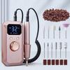 Electric Nail Grinder, Portable USB Rechargeable Nail Care Polisher, Nail Shaping Tool, Professional Manicure Kit For Acrylic & Gel Nails