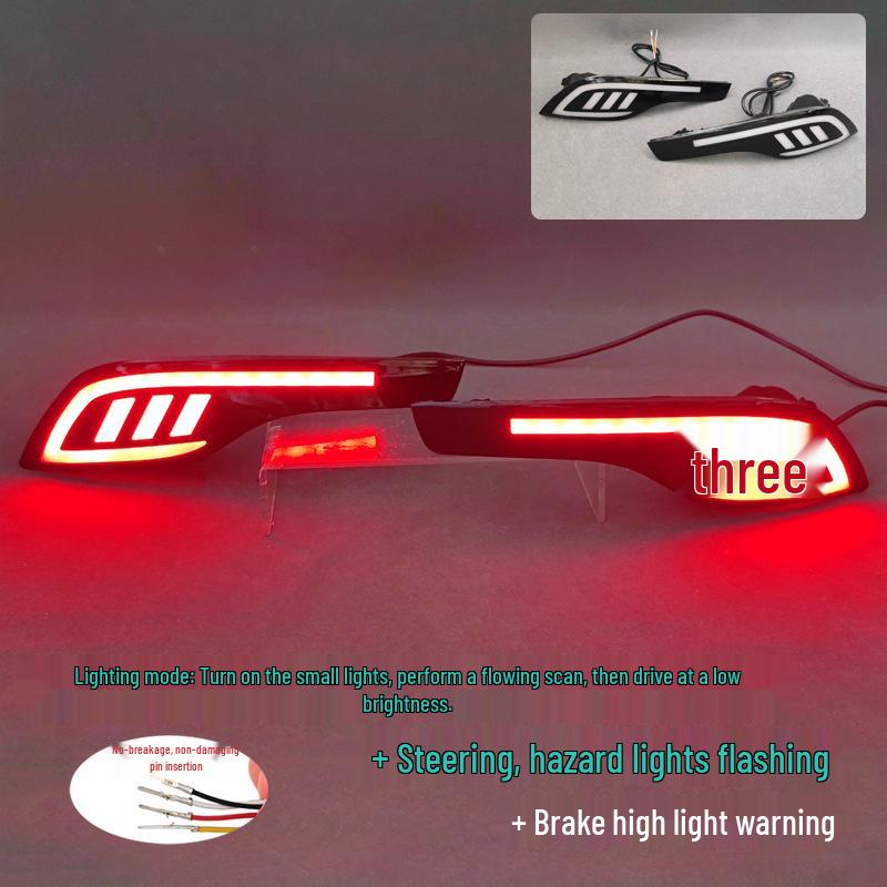 LED Sequential Turn Signal & Brake Light Reflector for 17-19 Honda CRV Rear Bumper