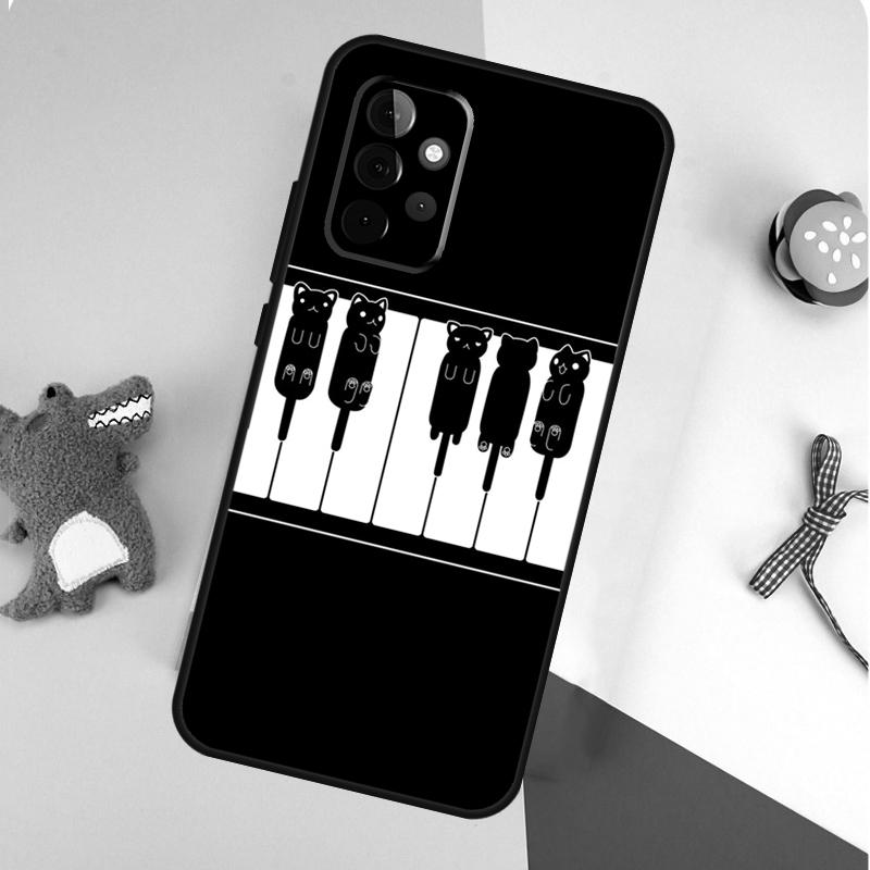 Piano Keys Musical For Samsung Galaxy A53 A33 A13 A54 A34 A14 A55 A35 A15 A05 A06 A16 A22 A32 A52 Phone Case
