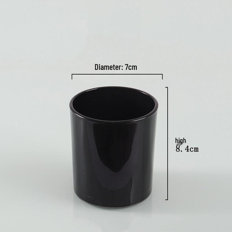 Colored Glass Aroma Candle Jar with Lid