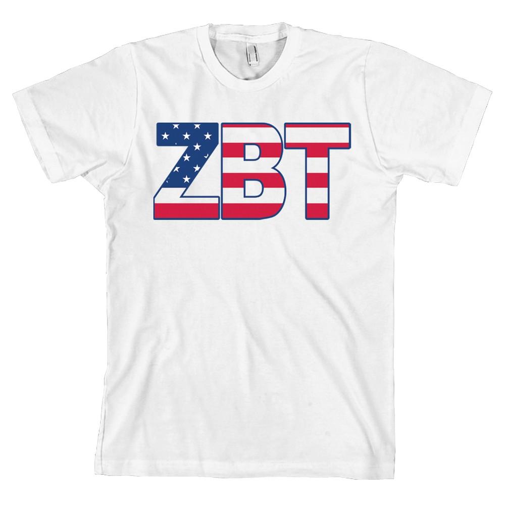 

Zeta Beta Tau Bella + Canvas ZBT USA Letters *ALL SIZES* Unisex T-Shirt XXXXL