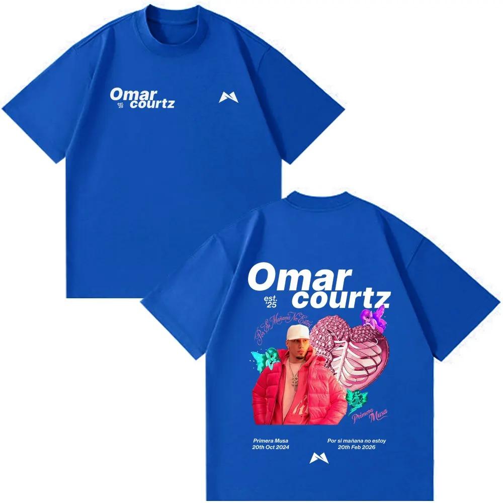 Rapper Omar Courtz Por Si Manana No Estoy Album Print 2026 T Shirt Men Women Hip-hop T-shirt Cotton Aesthetic Trendy T-shirts