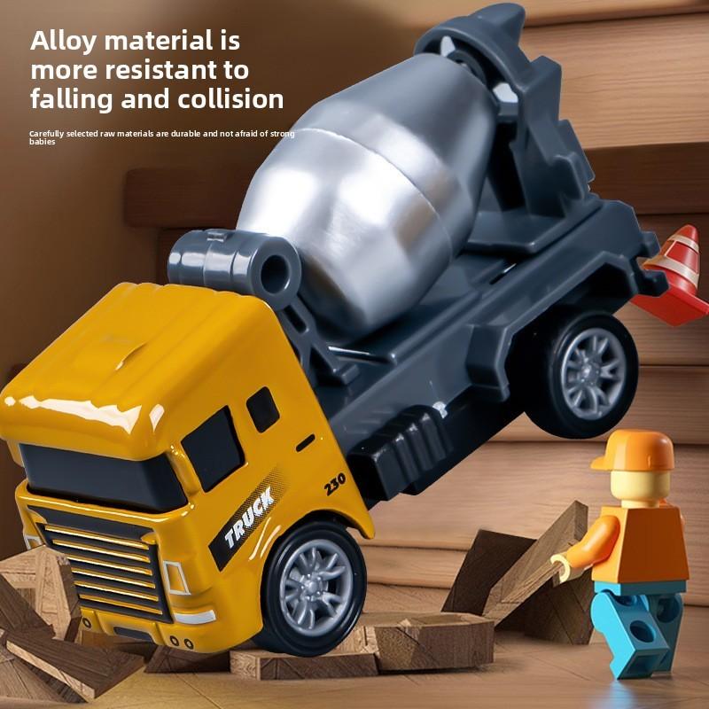 Kids Bulldozer Forklift Crane Construction Vehicle Model With Inertial Drive For Play And Collection