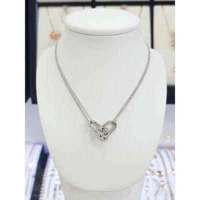 Sterling Silver/92.5 Silver Cliff Integrated Necklace 12Svajnn0697N-Wh