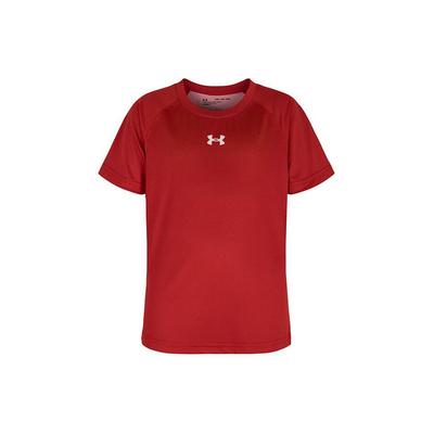Kids Logo Print Camouflage Sports Football Crew Neck Short Sleeve T-Shirt Kids Tops Red 21600510-600
