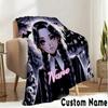 Custom Name Gothic Addams Blanket Bedding Blanket Picnic Blanket for Women Men, Throw Blankets for Couch Bed, Christmas and Halloween Gifts