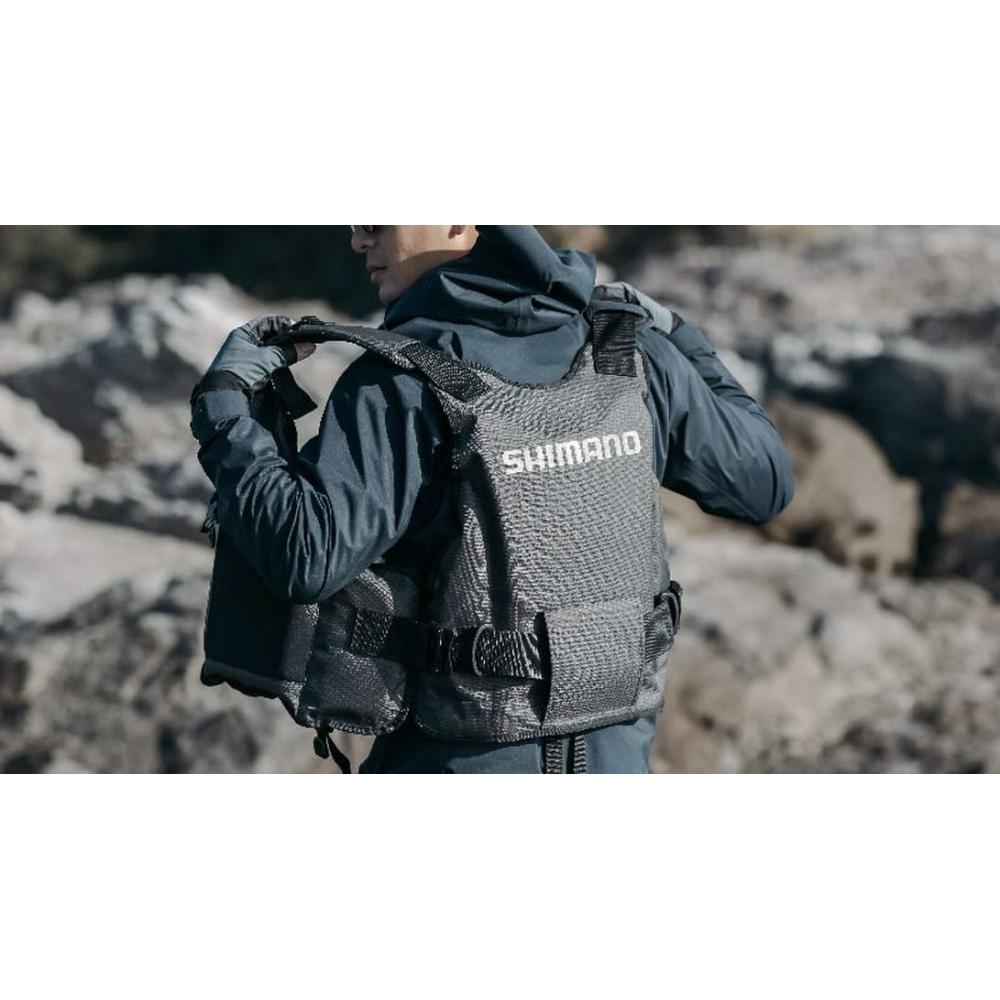 SHIMANO Fishing Wear Fixed Floating Vest Rock Shore Vest VF-029U Black 0 Rock Shore Rock Sea Saltwater