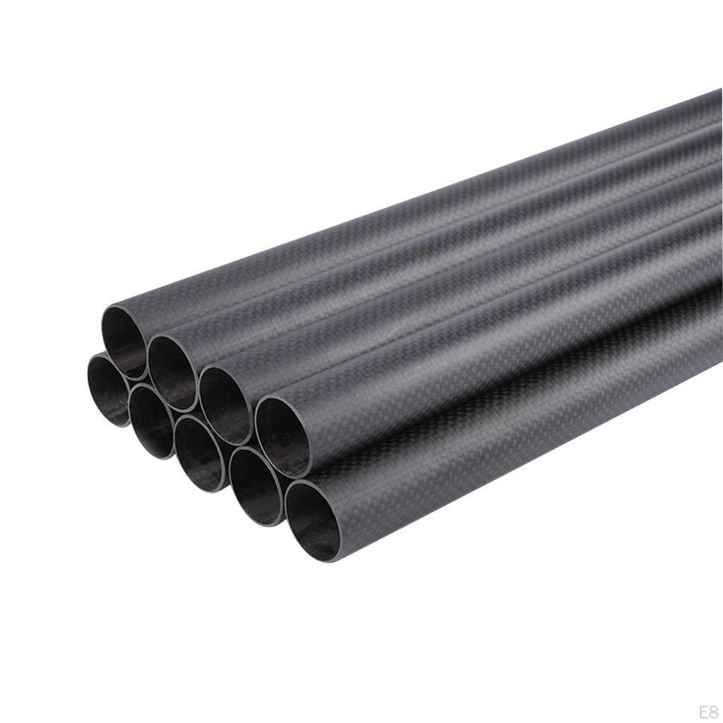 Carbon Fiber Pipe 3K Twill Hose 500mm Round Matte RC Parts Hollow