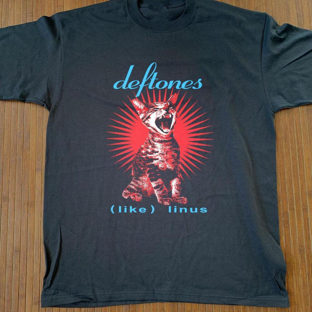 Deftones band Deftones Like Linus My cat Unisex All size Black Unisex T-Shirt XXXXL