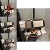 Trendy Fashion Contrast Color Small Square Bag For Women Stylish Summer Handbag