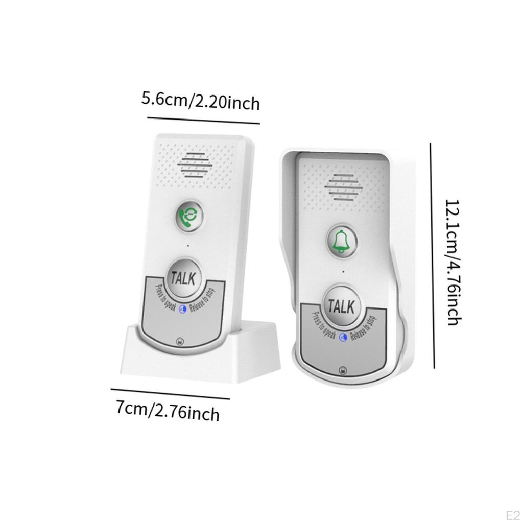 2 Way Doorbell Cordless Intercomunicador Intelligent Chime Voice Intercom for Hotel Home