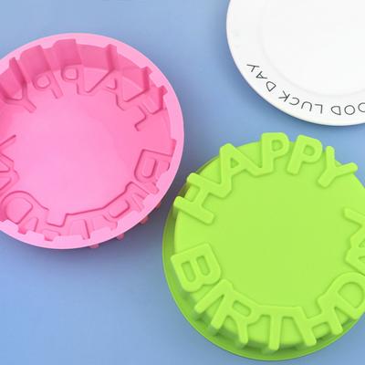 Happy Birthday DIY Cake Mold Simple Operate Silicone Baking Mold Kitchen Tools