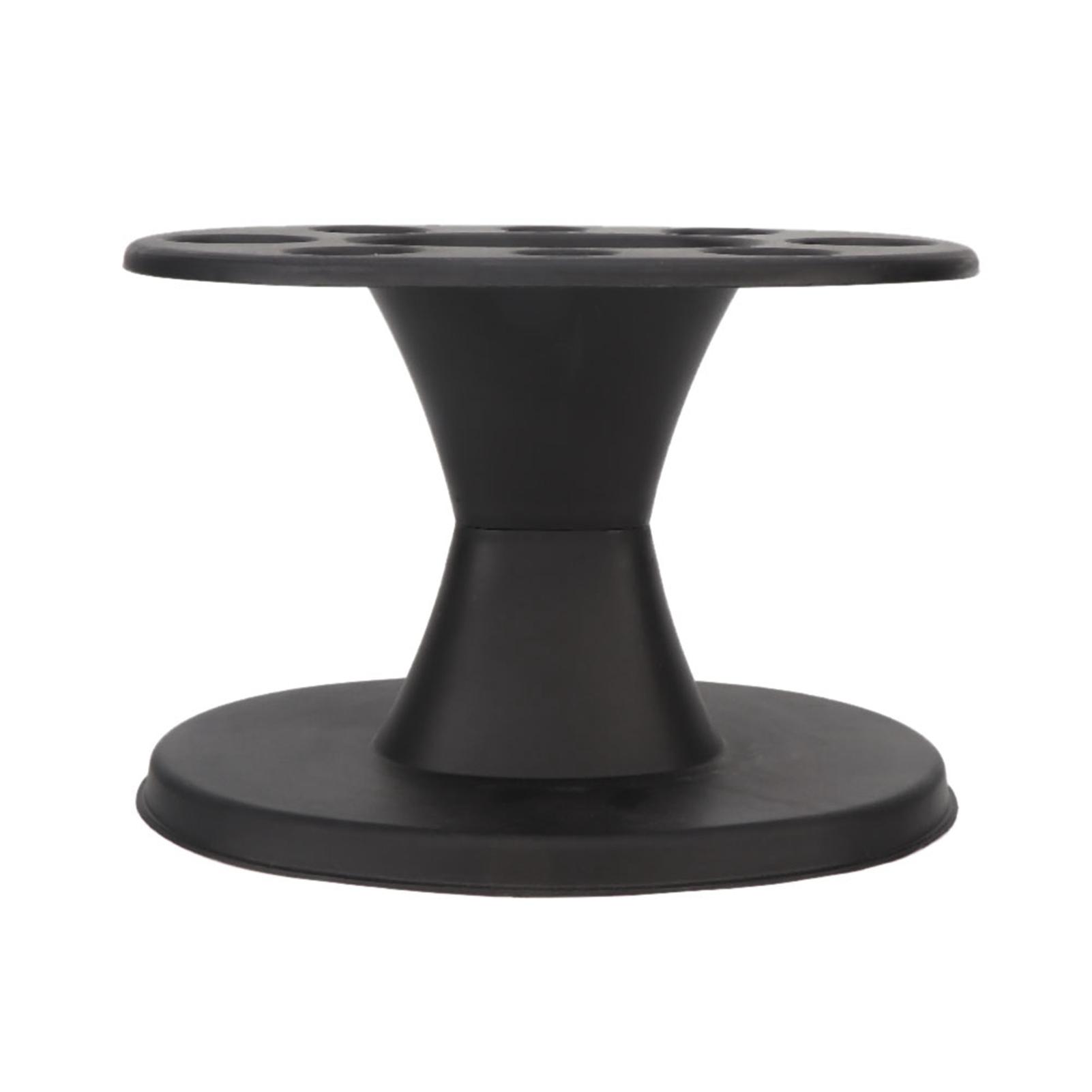 

Plastic Round Hair Brush Comb Holder Display Rack Hair Styling Brush Stand Shelf AccessoriesBlack чёрный