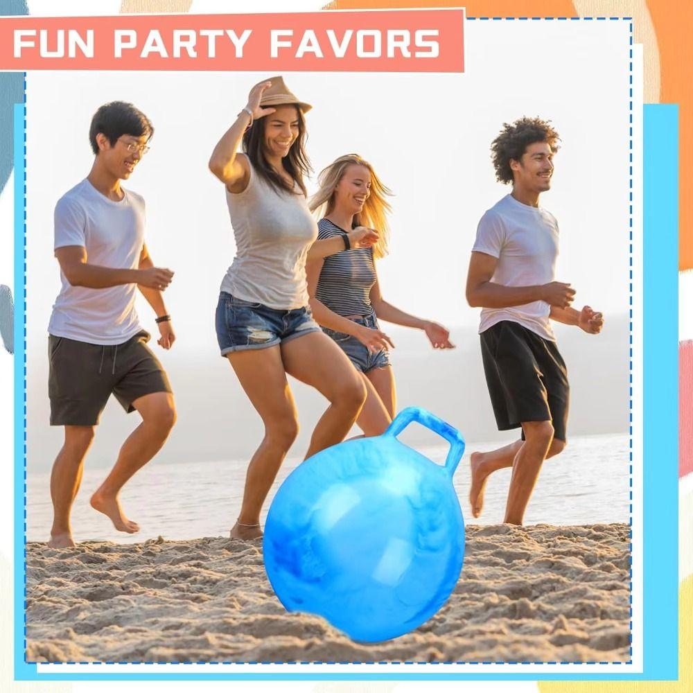Hopping Toys Hopper Ball With Handle Jumping Ball Thickened Bouncing Ball Kids Toy