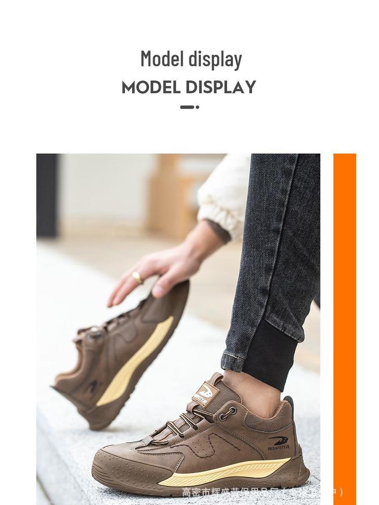 Insulated 6KV Men's Work Shoes with Plastic Toe Cap, Anti-Smash, Anti-Puncture, Anti-Slip, and Wear-Resistant Protection