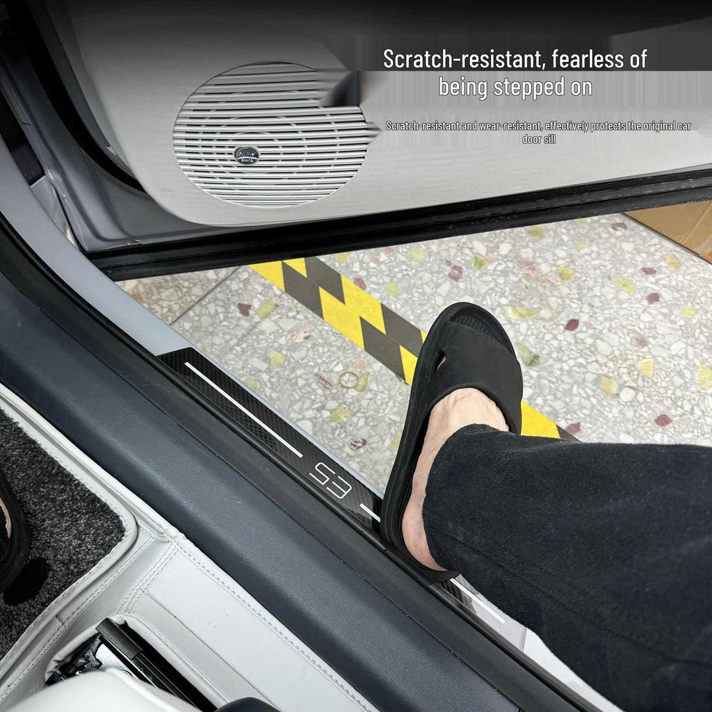 Galaxy E5 Door Sill Protection Strip - Anti-Scratch Upgrade with Epoxy Resin for Interior Modification