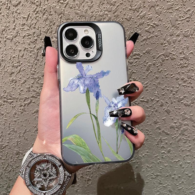 Flower Butterfly Leopard Patterned Cases For iPhone 11 12 13 15 Pro Max Plus Mini Shockproof Bumper Cover For iPhone 14 7 XS X Protective Phone Case