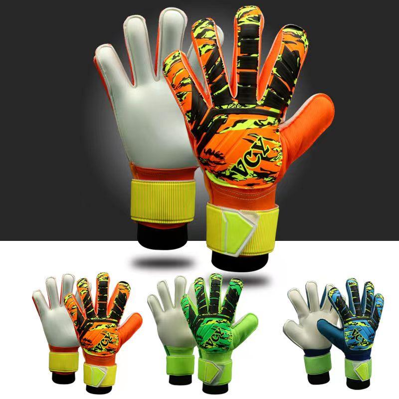 Luvas de goleiro profissional infantil criança mulher homem engrossar látex EVA futebol goleiro luvas de goleiro 5 dedos proteção