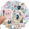 60PCS Creative Mixed Disney Princess Stickers Aesthetic Classic Streetwear Y2K Fashion DIY Harajuku Material Streetwear Stickers