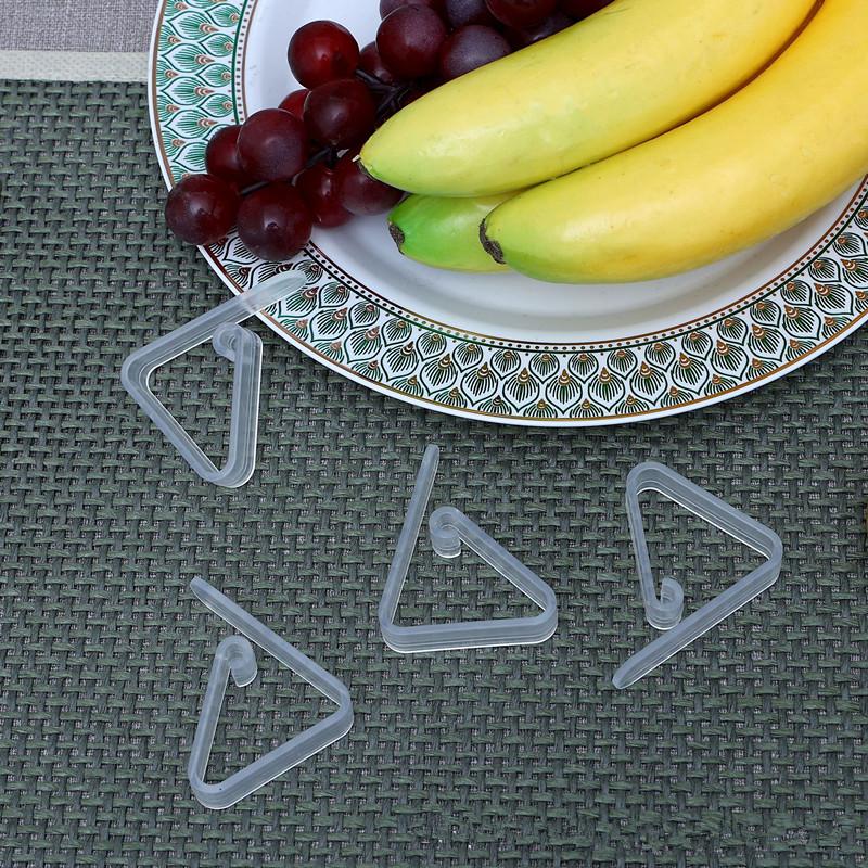 10Pcs Tablecloth Transparent Anti Slip Clip Fixing Buckle Household Table Corner Tablecloth Clip Fixing Device Plastic Buckle