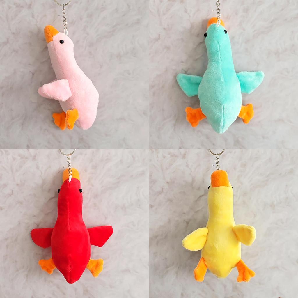Soft Plush Goose Pendant Key Holder With Comfortable Pp Cotton Fill For Everyday Use
