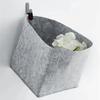 1 Pcs Fashion Minimalist Style Solid Color Felt Storage Basket For Home Personalized Dormitory Bedroom Toys Miscellaneous Boxes